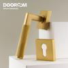 Dooroom Knurled Brass Door Lock Set Modern Interior Bedroom Bathroom Double Wood Door Lever Set Dummy Privacy Passage Lock