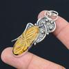 Daughters Day Sale 925 Silver Natural Carved Tiger Eye Sister Ethnic New Pendant