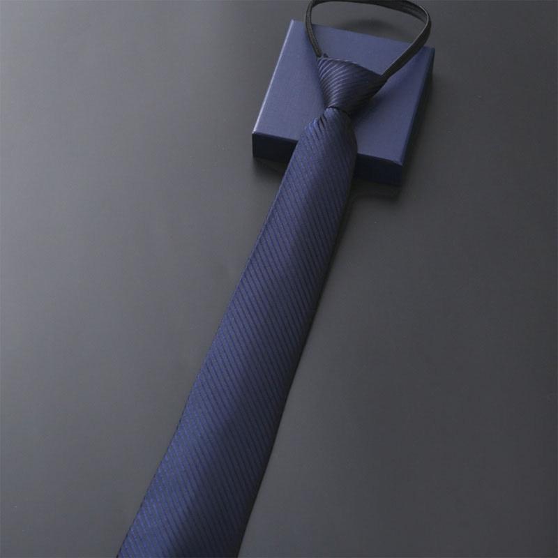 Male Zipper Design Neck Tie for Business Necktie Formal Suit Accessories