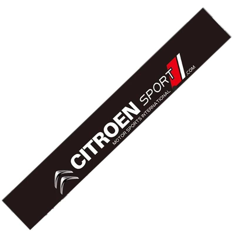 

Car Front Rear Windshield Decoration Sticker For Citroen C1 DS3 C2 C3 Vts C4 Saxo C4L C5 C6 C8 Xsara C3-XR Picasso Berlingo SEGA чорний
