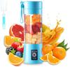 New Mini Portable Blender Bottle USB 6 Blades Fruit Fresh Juicer Smoothies Mixer Machine Crusher Food Processor for Kitchen