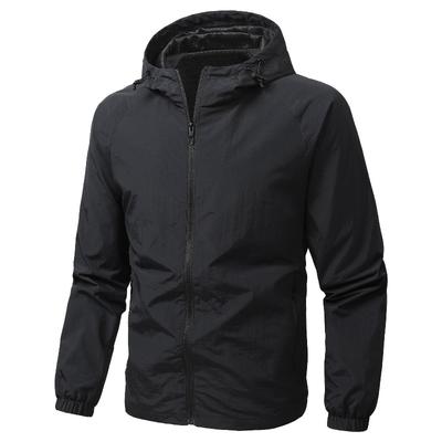 Jacket Men's Coat Thin Hooded Workwear Versatile Casual Waterproof Windproof Outdoor Casual Men's Wear