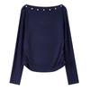 Women's Ribbed Knit Long Sleeve Top