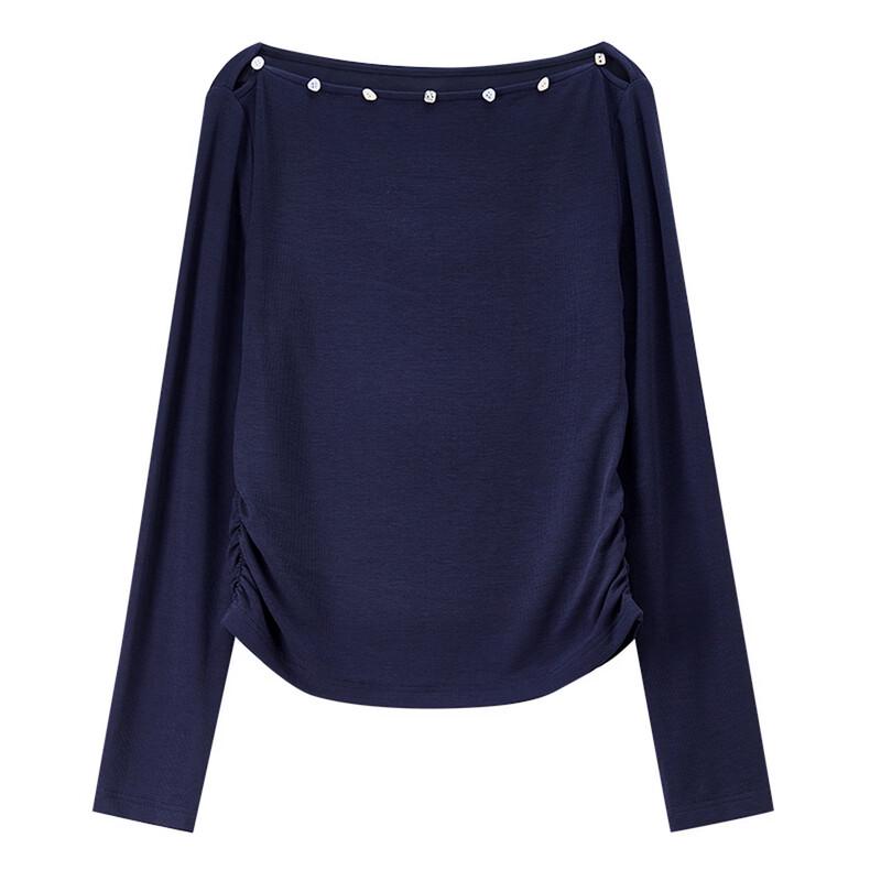 Women's Ribbed Knit Long Sleeve Top