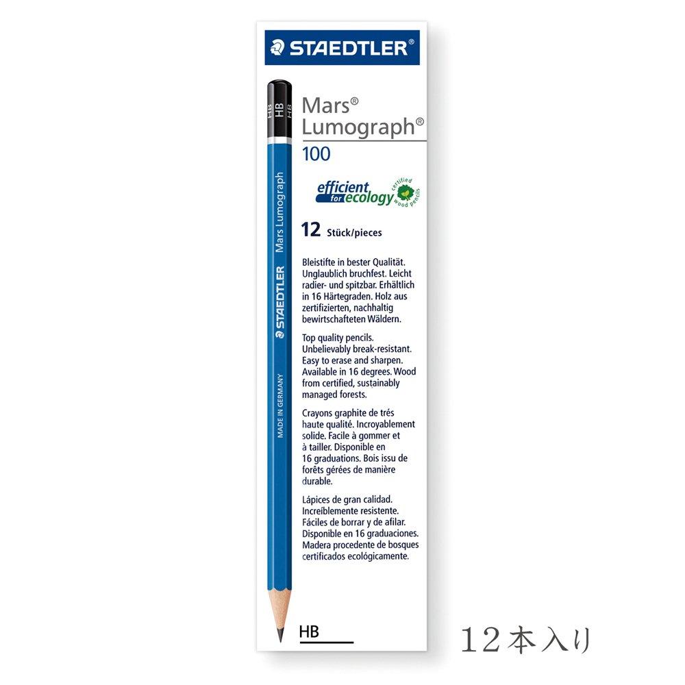Staedtler Lumograph Premium Drafting Pencils HB Pack of 12 100-HB,