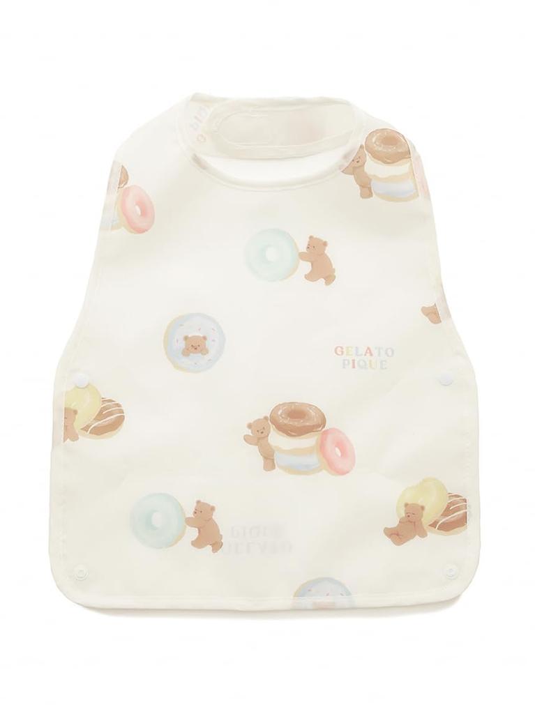 Gelato Pique Baby Donut Bear Mealtime Bib PBGG252446 CRM F