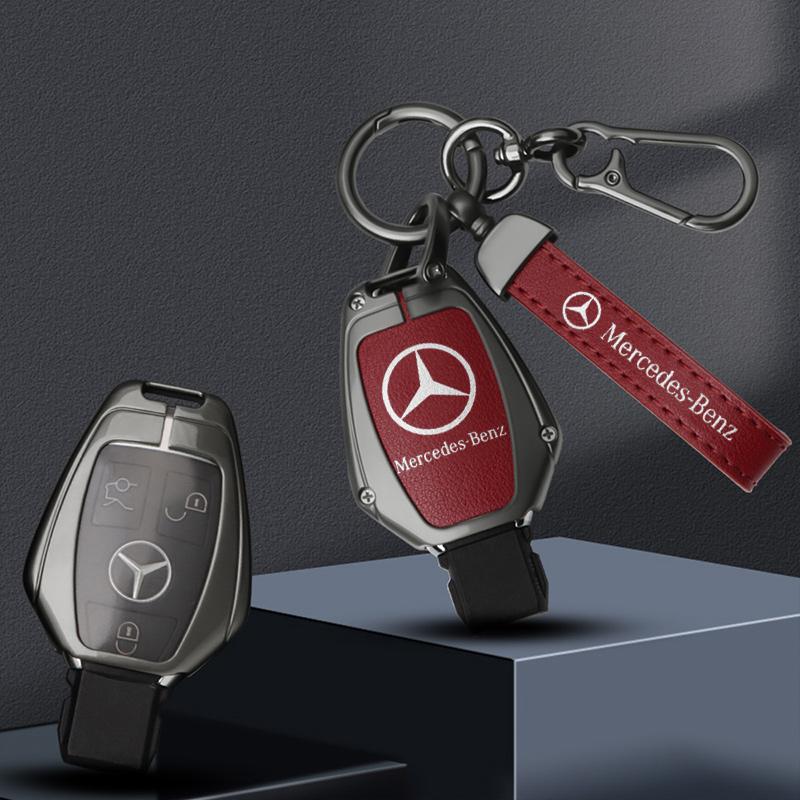 Car Key Case Cover Shell Fob For Mercedes Benz A B C E GL S GLA GLK CLS Class AMG W204 W205 W212 W463 W176 Keychain Accessories