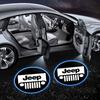 2Pcs Car LED Courtesy Light Ghost Shadow Projector Emblem Lamp For Jeep Wrangler Grand Cherokee Renegade Tyre Stem Air Caps AKL1