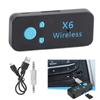 X6 Car Bluetooth Audio Music Receiver 3.5 Speaker Storage Card Playback Function Hands Free Call