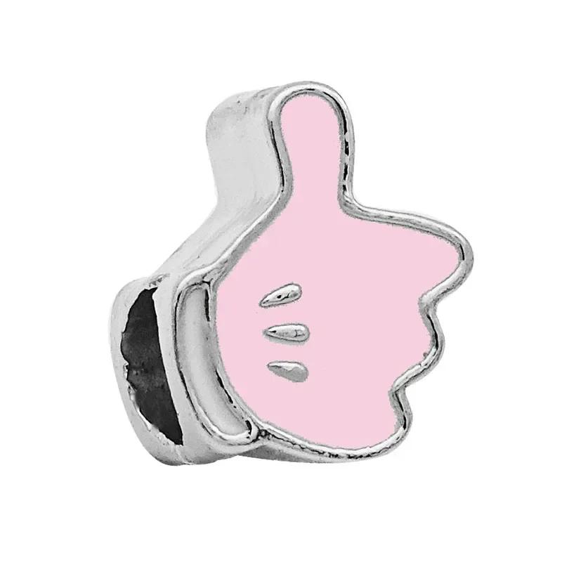 New Fashion Love Heart Bear Pig Butterfly Cake Pink Series Beads Fit Charms Bracelets Women DIY Jewelry Gift