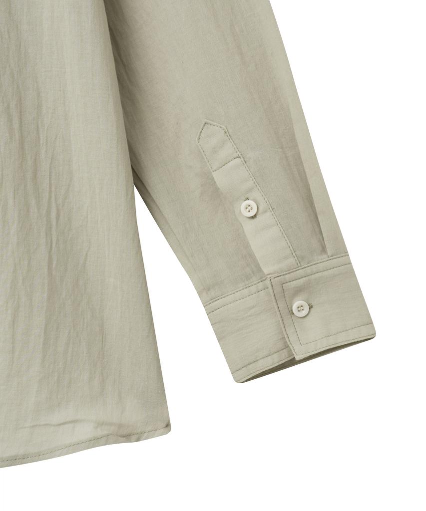 Noir For Woman Pale Scarf Loose Fit Shirt (Pale Mint)