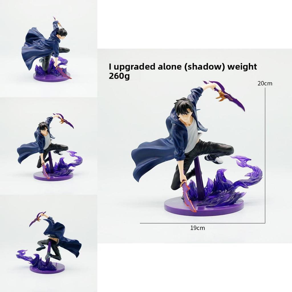 Solo Leveling Sung Jin Woo Pvc Model With Combat Posture For Home Office And Figure Enthusiasts