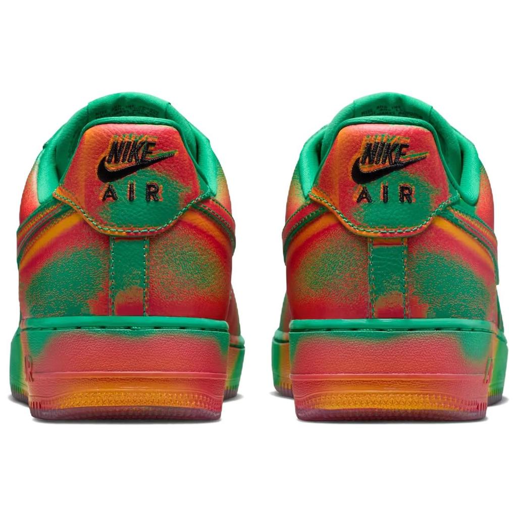 Nike Scarpe da Skateboard Traspiranti Air Force 1 da Uomo Verde Arancio IB6834-300
