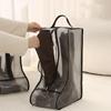 2Pcs Transparent Boot Storage Bag Waterproof Foldable Shoes Storage Bags Dustproof with Handle Long Boots Pocket Long Riding