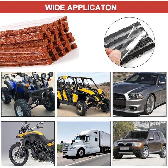 60 Pcs Tire Repair Plugs, Tire Repair Gum For Tubeless Puncture,Tires Strings Rubber Plug Tool For Car, RV, SUV, ATV, Motorcycle, Truck,Tractor