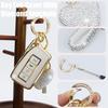 Key Fob Cover with Diamond Keychain Fit for Lexus Car Key Holder Case Compatible with Lexus RX ES GS LS NX RS GX LX RC LC Smart Remote Key Protector