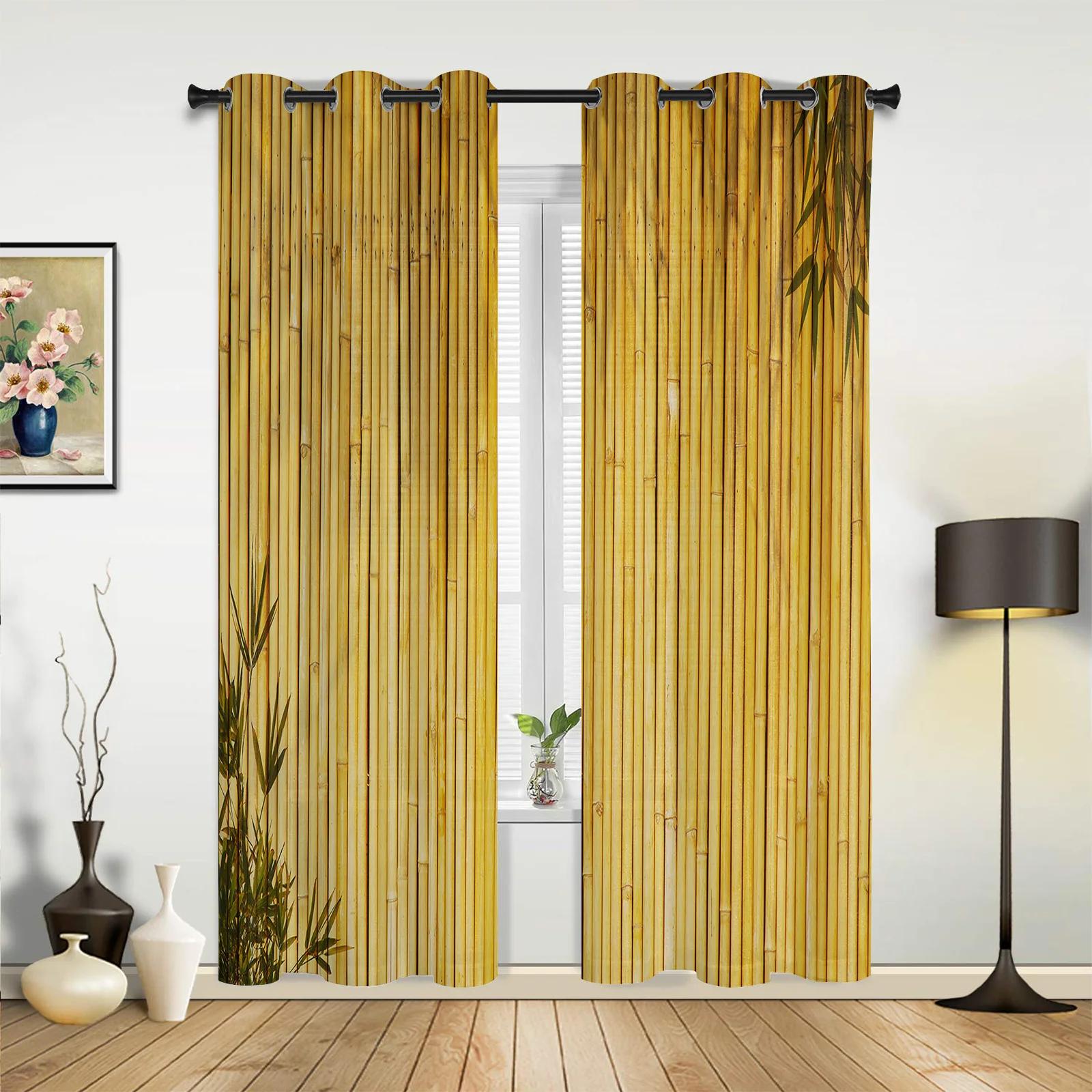 

Бамбуковые ретро-потертые шторы для спальни, гостиной, шторы для кухни, детской комнаты, занавески для окна, современный домашний декор 135W x 245H(cm) x1