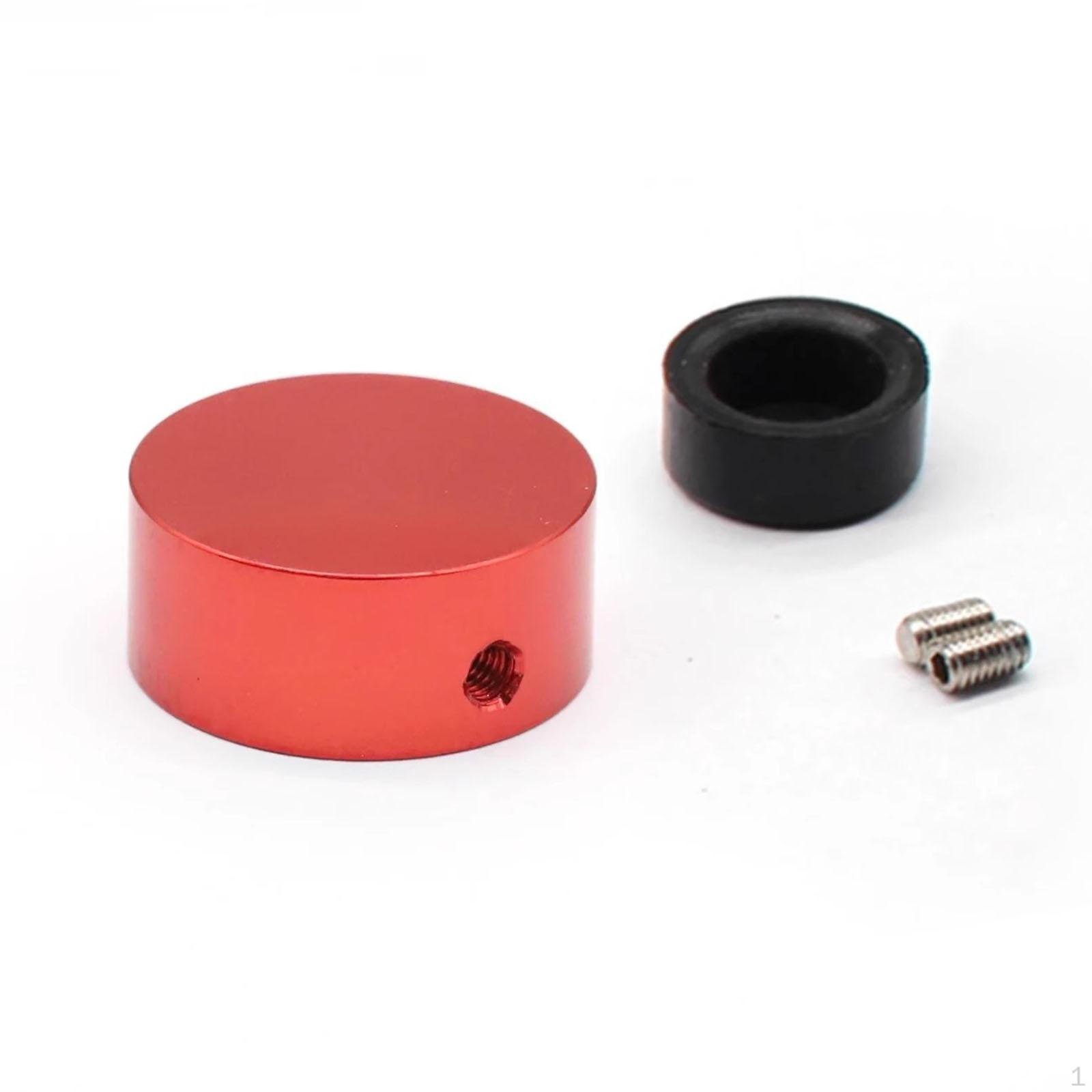 

Guitar Pedal Button Cap Effects Sturdy with Screws & Wrench Anti Slip Practical Stomp Switch red cover