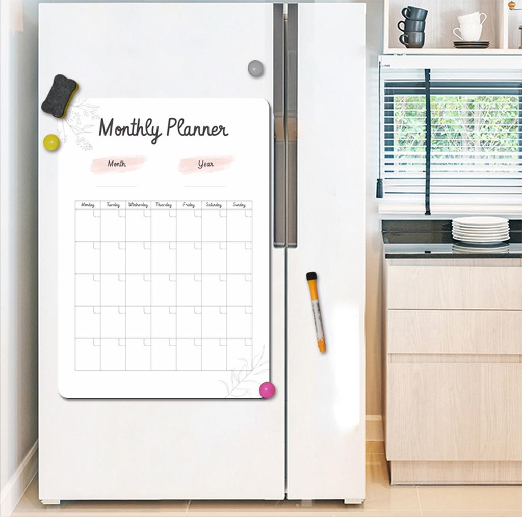 Shopping Magnet Board Sticker Weekly Calendar Fridge