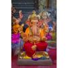 Eva Gourmet Vanilla Ganpati Idol for Ganesh Chaturthi and Visarjan Clay Idol Vinayaka Chaturthi Utsav Eco Friendly Ganesh Festival- 3 Sizes