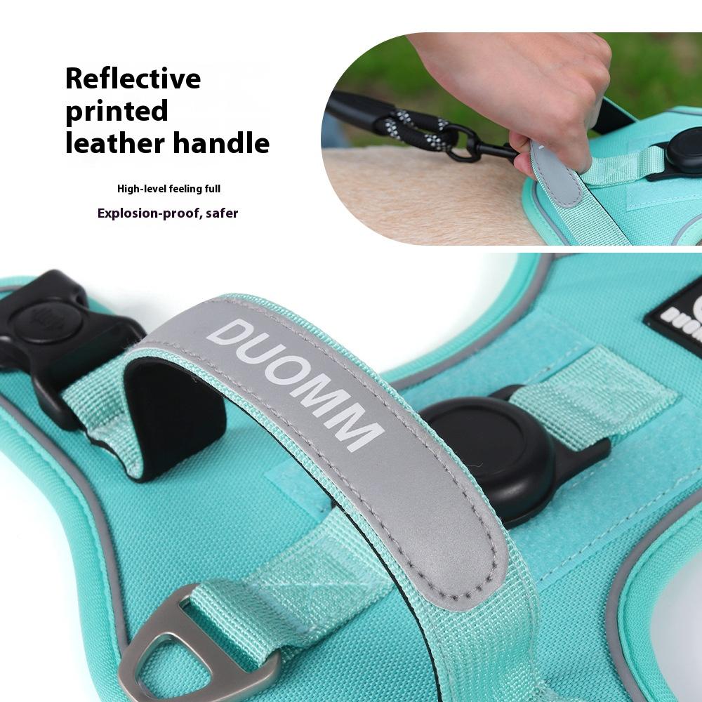 Anti-Pull Dog Harness for Large Dogs Labrador Golden Retriever Reflective No Pull Pet Vest GPS Tracker Compatible