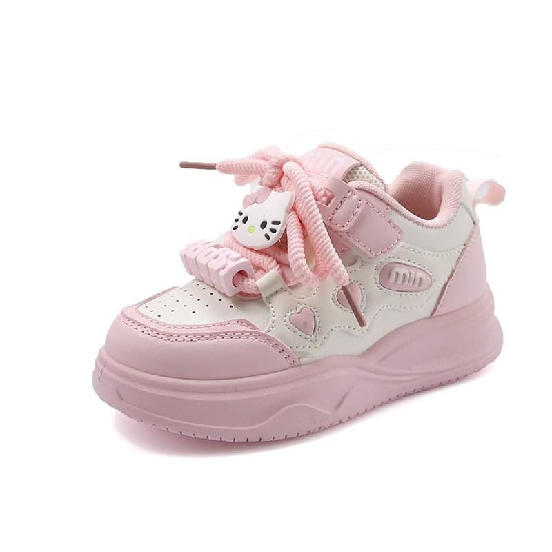 Girls Cartoon Print Casual Sneakers Kids Ages 4-16 Lightweight Breathable School Outdoor Shoes Fall Winter