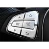 Silver Steering Wheel Button Repair Sticker Cover For Mercedes W205 GLC C Class