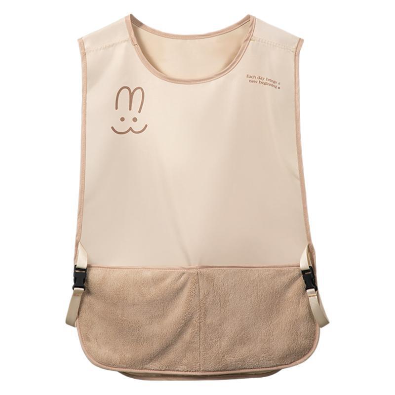 Waterproof Sleeveless Kitchen Apron - Oil-Proof, Hand-Wiping Vest-style Workwear for Cooking and Catering