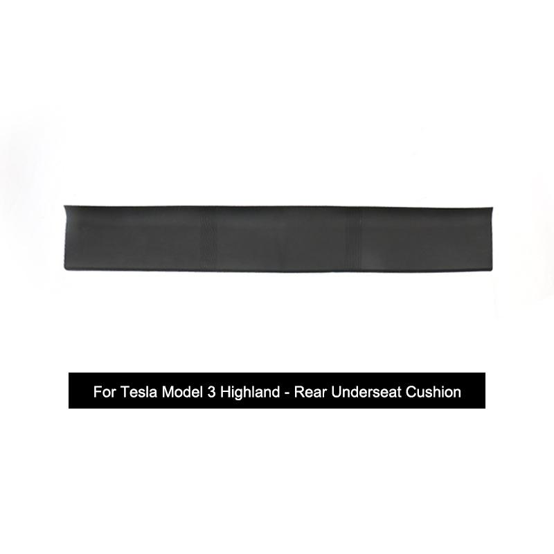 

For Tesla Model 3 Highland Front Rear Door Sill Strip Guards Protective Mats Rear Underseat Cushion TPE Anti-dirty Pads Rear Underseat Mat