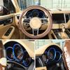 For Porsche Macan 2014-2026 ABS Red Car Front Dashboard Decoration Frame Dial Ring Edge Styling Trim Auto Interior Accessories