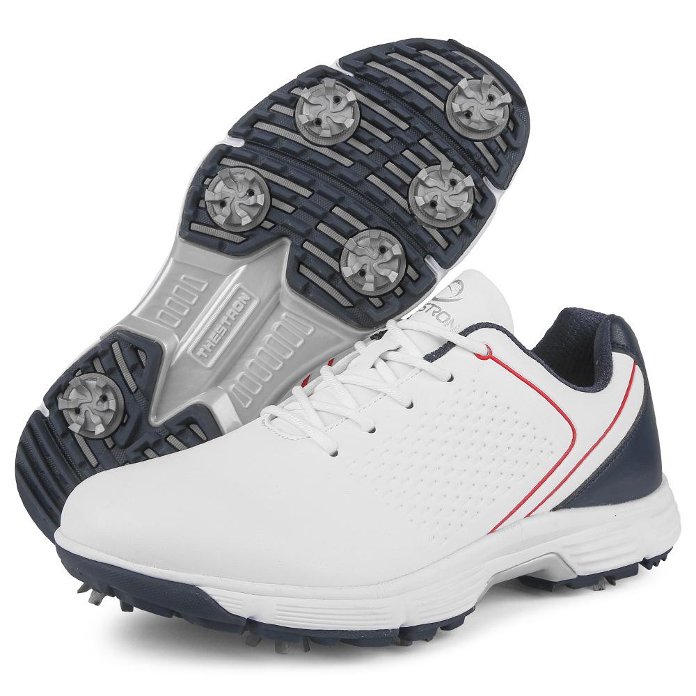 Men's Breathable Lace-up Spiked Golf Shoes