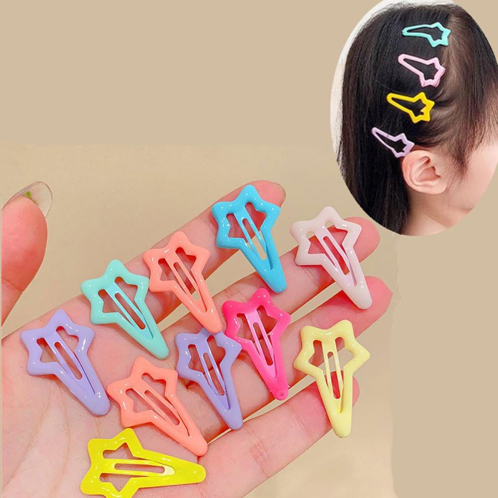 30pcs Children's Pentagram Hair Clip BB Clip Female Hairpin Daily Hair Accessory For Girls Women  hair accessories for kids girl