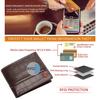 Denial Brown Embossed Leather Wallet for Men | Wallets Men with RFID Blocking | Mens Wallet Leather