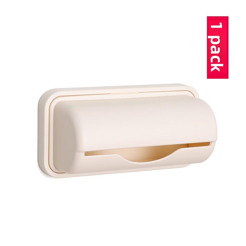 1PCS Wall-mounted Garbage Bag Storage Box Bag Storage Artifact Plastic Bag Storage Kitchen No Need To Punch Easy To Put 1PCS