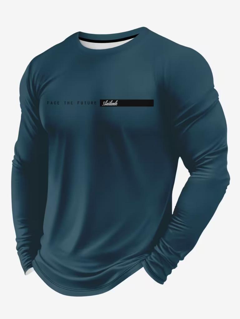 Mexican Style Men's Long-sleeved T-shirt 3D Printed Breathable Quick-drying Sports and Fitness Clothing T Shirt Men Streetwear