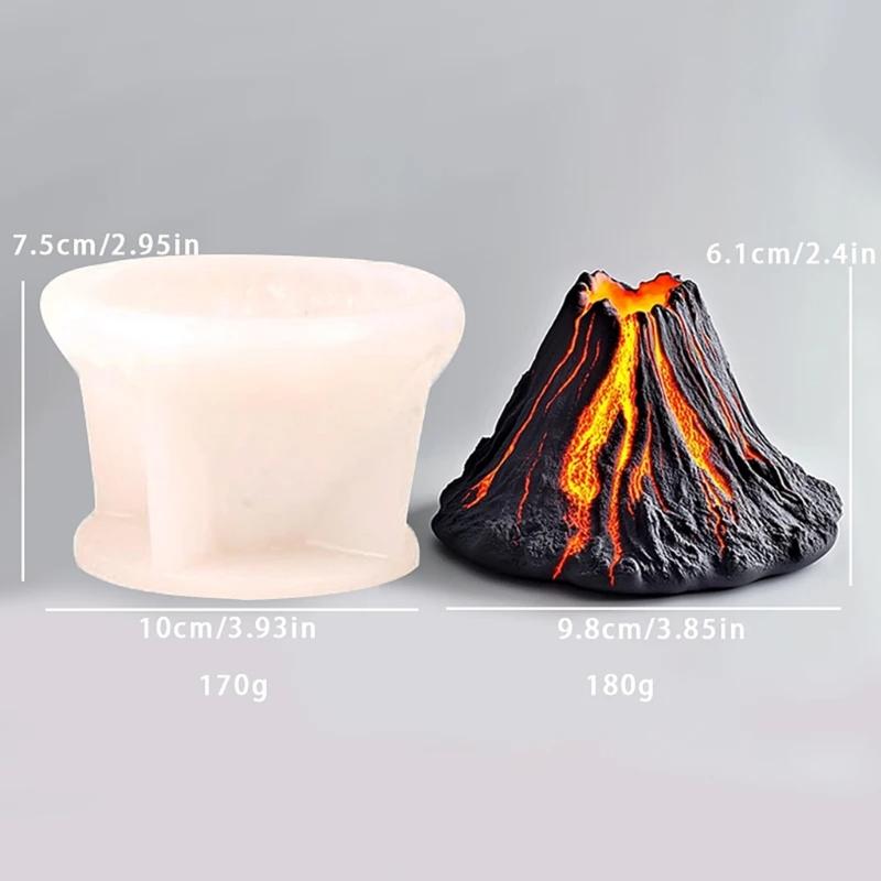 Kreativní silikonová forma na pečení ve tvaru sopky pro mousse, čokoládové dorty, pečivo, žáruvzdorná, nepřilnavá, kuchyňská