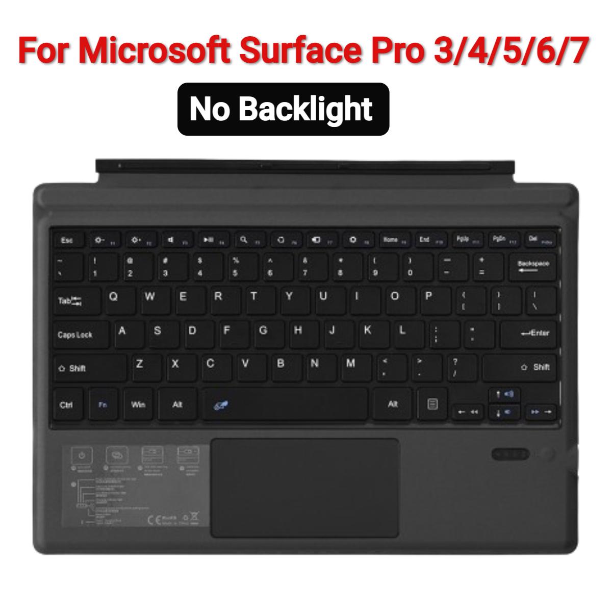 

Беспроводная клавиатура с подсветкой, совместимая с Bluetooth 5.0, для Microsoft Surface Pro8/X/Pro9 Беспроводная клавиатура для Surface Pro 3/4/5/6/7