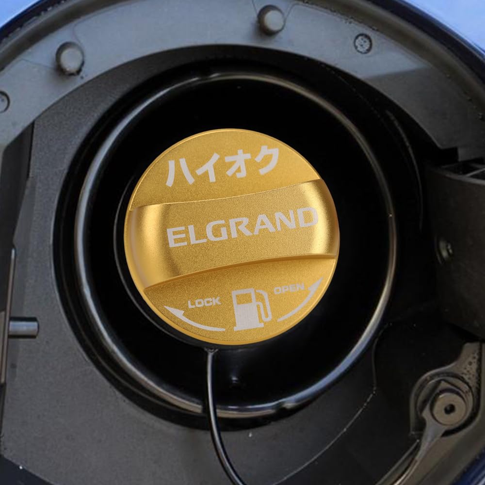 

LEXLEYS Nissan High Octane Specifications, Yellow, ELGRAND E52 Series, Special Design, Fuel Cap, Fuel Elgrand жёлтый