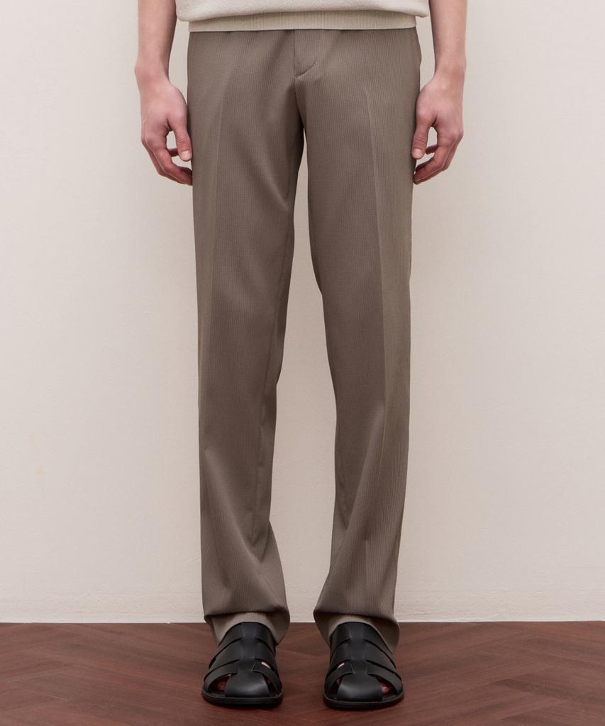 Jilseutyueoteunyuyogmaen Ribbed Seersch Set-Up Pants - Sepia(Jnpa6B483S2)