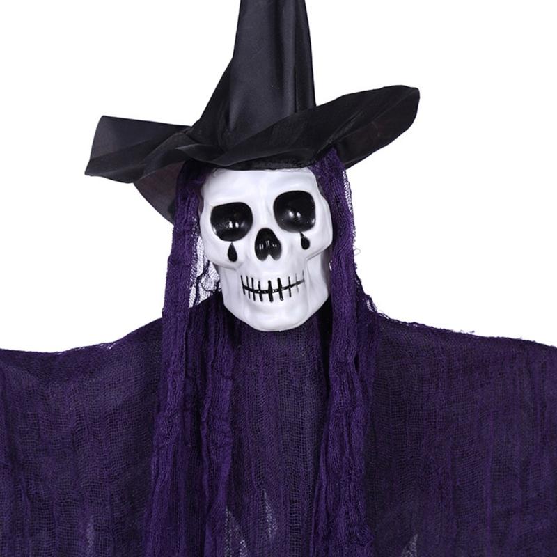 Echte weinende Hexe Figur Für gruselige Dekorationen Strapazierfähiger Stoff Dämonisches Haus Themenparty