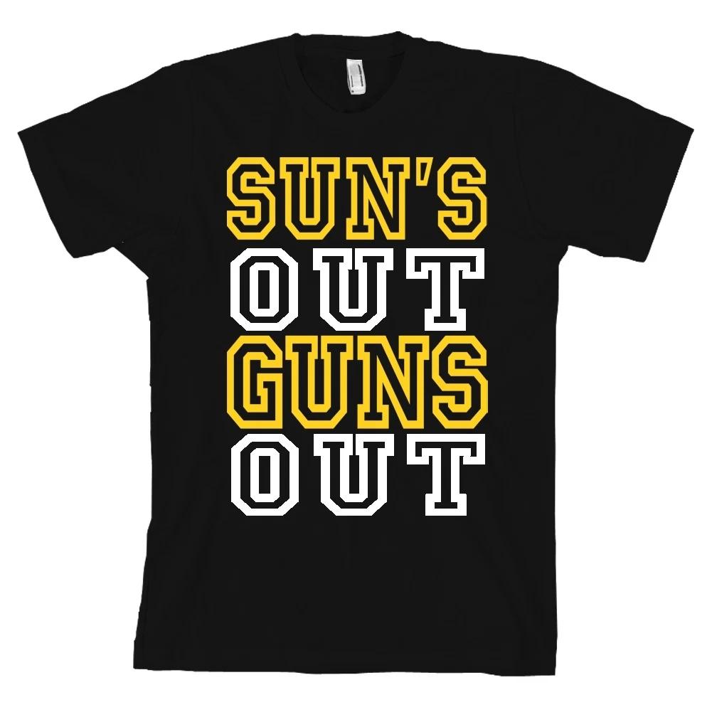 Suns Out Guns Out Black Bella+Canvas T Shirt Lifting Gym Tee QUALITY & SOFT XL