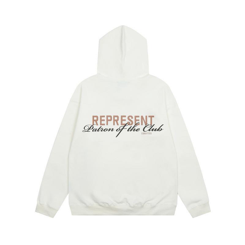 Cross-border American Trendy Brand REPRESENT Limited Letter Print Hooded Sweater Men's and Women's Bf High Street Hoodie Jacket