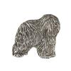Polish Lowland Sheepdog, PON, Valee Sheepdog - Dog brooch in a gift box, elegant pin, lapel pin for Art-Dog brand jacket
