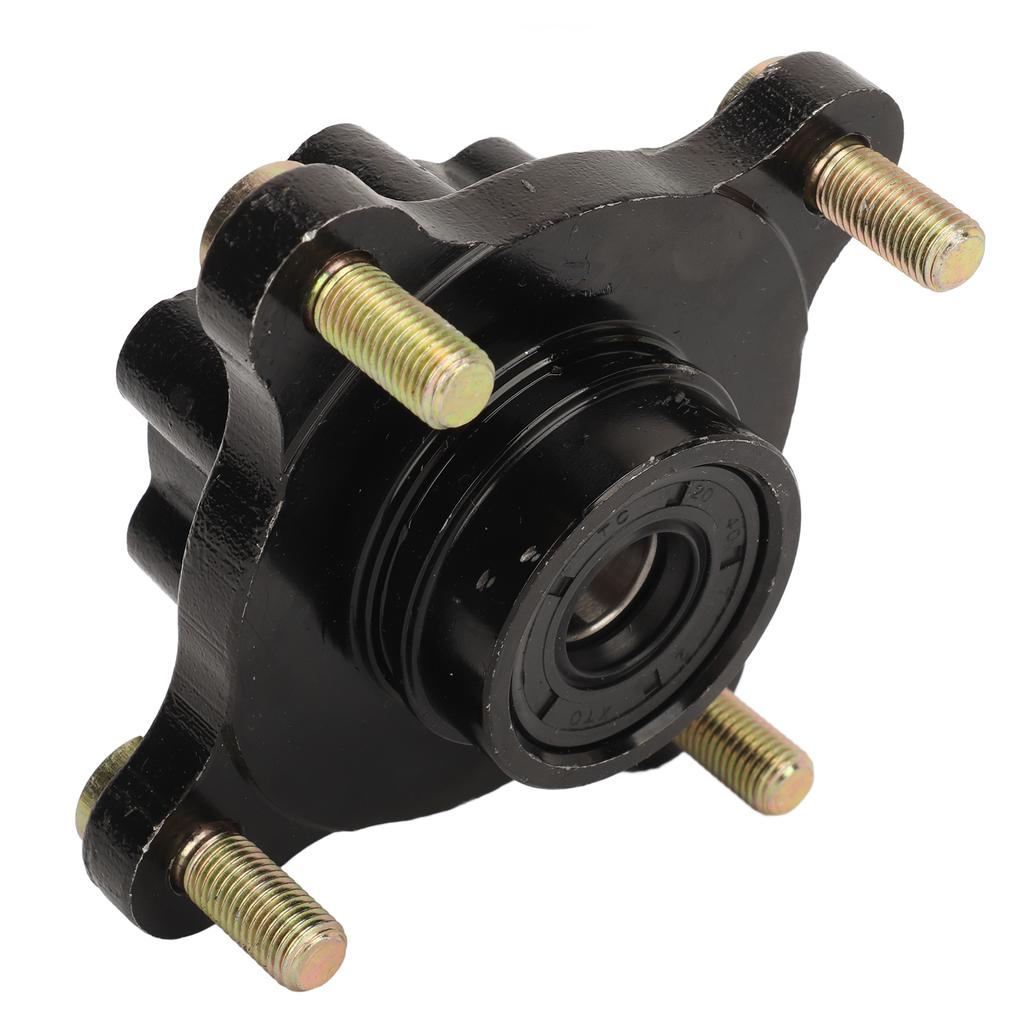 17mm Front Hub Flange Rustproof High Hardness Front Wheel Hub Flange with 4 M10 Bolts For 110cc 150cc 250cc Go Kart