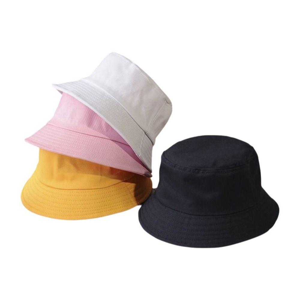 Wide Brim Fisherman Hat Foldable Sun Protection Hat Simple Bucket Hat  Travel Hiking