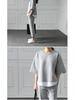Spring 2024 Women's Two-Piece Slit Top & Cropped Pants Casual Set