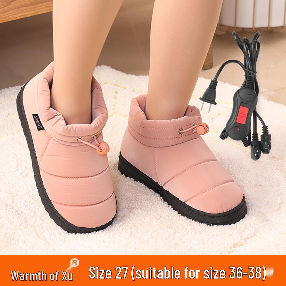 Damen Beheizbare Hausschuhe zum Gehen - Wiederaufladbare Winter Büro Fußwärmer