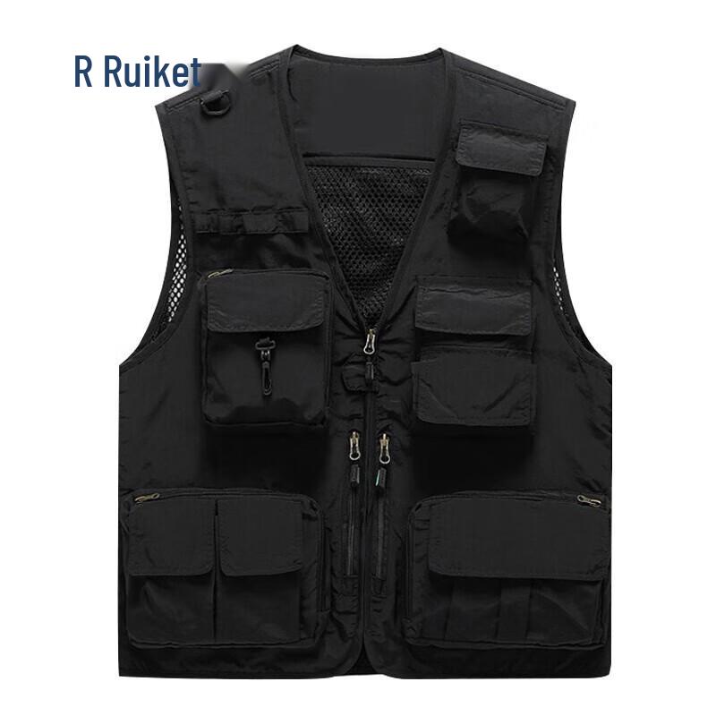Ruikete RSF225 Outdoor Multi-Pocket Work Vest 3X чёрный