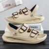 Men's Summer Breathable Sandals Stylish Outdoor Slip Non-slip Beach Shoes - Solid Color Pattern EVA Indoor/Outdoor Sandals