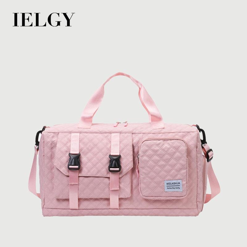 Ielgy Travel Bag Large-Capacity Multifunctional One-Shoulder Sports Gym Bag Simple Portable Messenger Bag